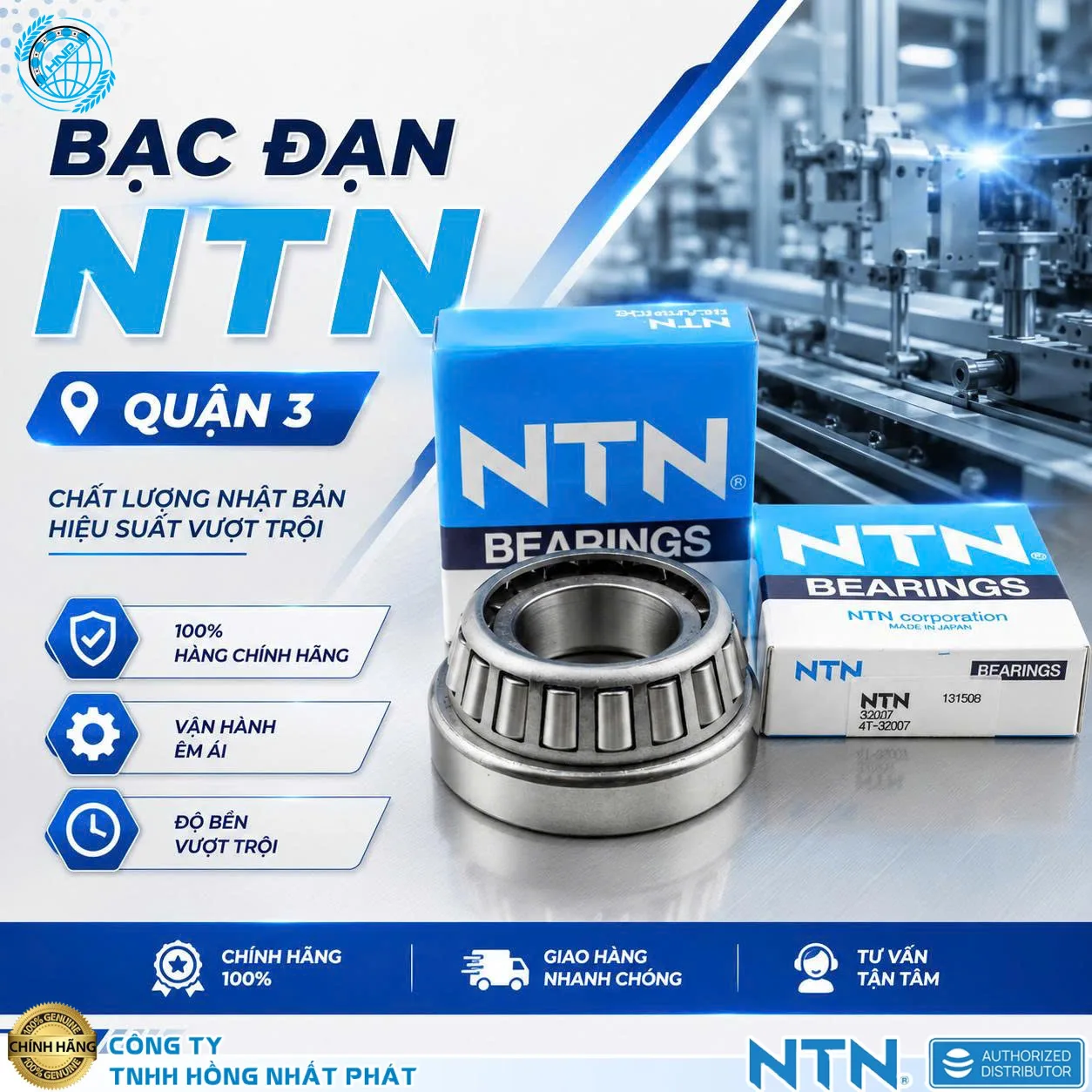 Địa Chỉ Bán Bạc Đạn NTN Quận 3 Uy Tín Tại Cty Hồng Nhất Phát